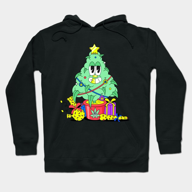 Christmas weed Hoodie by ovcharka